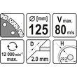 Disc diamantat segmentat 125 x 22.2 x 2 mm Yato YT-59962 2