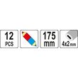 Set 12 creioane cu cap dublu Yato YT-69940 2