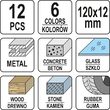 Set 12 creioane tehnice pentru marcare pe metal, lemn, beton sau piatra Yato YT-69930 2