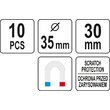 Set 10 carlige magnetice, Yato YT-08690 2