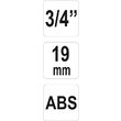 Conector 3/4