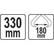 Cârlig pentru ridicat bușteni, 330mm Yato YT-79905 2