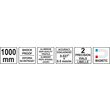 Nivela 1000 mm din aluminiu cu 2 bule Yato YT-30063 4