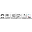 Nivela 800 mm din aluminiu cu 2 bule Yato YT-30062 4