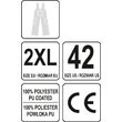 Pantaloni impermeabili cu pieptar XXL Yato YT-80964 4