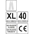 Pantaloni impermeabili cu pieptar XL Yato YT-80963 4
