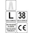 Pantaloni impermeabili cu pieptar L Yato YT-80962 4