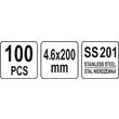 Coliere metalice reglabile 4.6 x 200mm 100 buc Yato YT-70561 4