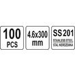 Coliere metalice reglabile 4.6 x 300mm 100 buc Yato YT-70563 4