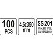Coliere metalice reglabile 4.6 x 350mm 100 buc Yato YT-70564 4