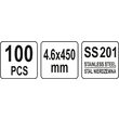 Coliere metalice reglabile 4.6 x 450mm 100buc Yato YT-70566 4
