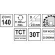 Disc circular pentru lemn 140X30TX20 mm Yato YT-60522 2