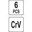 Set adaptoare CrV Yato YT-10671 4