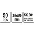Coliere metalice reglabile 8.0 x 550mm 50buc Yato YT-70587 4