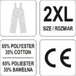 Pantaloni cu pieptar, mărime XXL Yato YT-80294 2