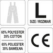 Pantaloni de lucru cu pieptar, marimea L Yato YT-80292 2