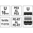 Capete de presare U16 pentru inele interschimbabile Yato YT-21740 2