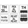 Capete de presare 20TH pentru inele interschimbabile Yato YT-21745 2