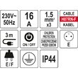 Prelungitor atelier impamantare 3G, 3 m Yato YT-81240 4