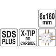 Burghiu SDS+, varf x, 6x160 mm Yato YT-41936 4
