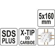 Burghiu SDS+, varf x, 5x160 mm Yato YT-41935 4