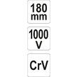 Cleste taietor 180 mm vde 1000v Yato YT-21159 4