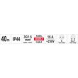 Prelungitor cu tambur 40 m Yato YT-81054 2