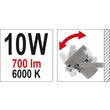 Reflctpr cu led 10w, 700l m Yato YT-81800 4