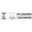 Calibrator cu debavor PEX-AL-PEX16/20/26, Yato YT-22374 4