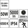 Reflector SMD led 50W 5000L m senzor miscare Yato YT-81829 7