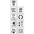 Autofiletanta, 230v, 300w, 40 Nm Yato YT-82060 4