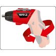 Surubelnita cu acumulator 3.6v, 3n m Yato YT-82760 4