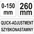 Cleste autoblocant cu picior 260 mm Yato YT-21570 4