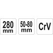 Cheie cu cârlig 50 - 80 mm Yato YT-01677 2