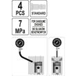 Tester scurgeri cilindri motor benzina Yato YT-73055 4