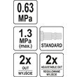 Distribuitor aer cu regulator presiune Yato YT-23860 4