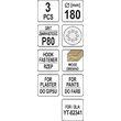 Discuri abrazive pentru pereți 180mm P80 Yato YT-83462 2