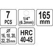 Set 7 buc burghiu sfredel Yato YT-44693 4