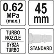 Pistol de suflat aer functie turbo Yato YT-23722 2