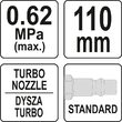 Pistol de suflat tija lunga turbo Yato YT-23723 2