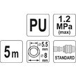 Furtun aer 5.5 mm x 5 m Yato YT-24201 2