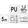 Furtun aer 8 mm x 5 m Yato YT-24207 2