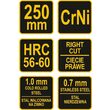 Foarfece pentru tabla CR-NI 2 color dreapta Vorel 48081 2