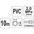 Furtun aer 8 mm x 10 m 2 mpa Yato YT-24220 2