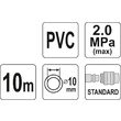 Furtun aer 10 mm x 10 m 2 mpa Yato YT-24224 2
