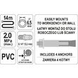 Tambur furtun aer, 14 m, automat Yato YT-24243 2