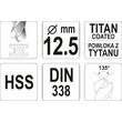 Burghiu metal HSS-TiN 12,5 mm Yato YT-44667 2