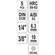 Set 5 biti spline Yato YT-04360 2