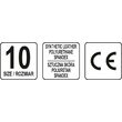 Manusi fara degete, marimea 10, culoare rosu Yato YT-74662 4
