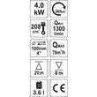 Motopompa 4 kw, 1300l/min 4